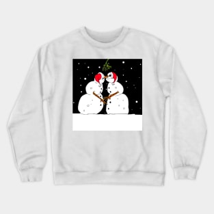 Kissing Snowmen Crewneck Sweatshirt